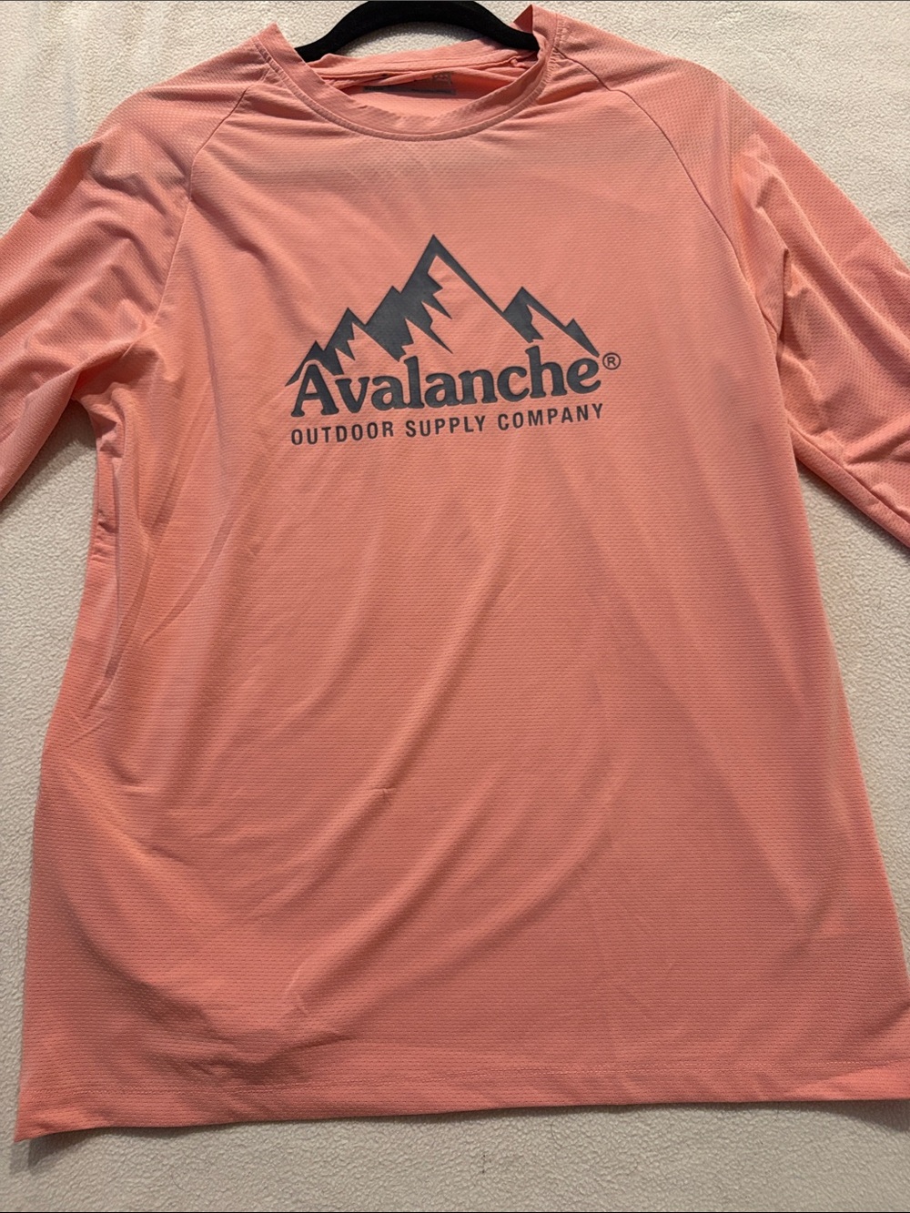 Avalanche Coral-Pink Long Sleeve Outdoor Logo Tee